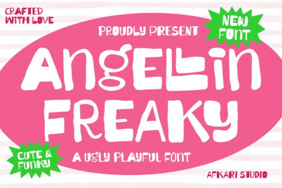 Angellin Freaky: The Chaotic Display Font for Bold Web Design