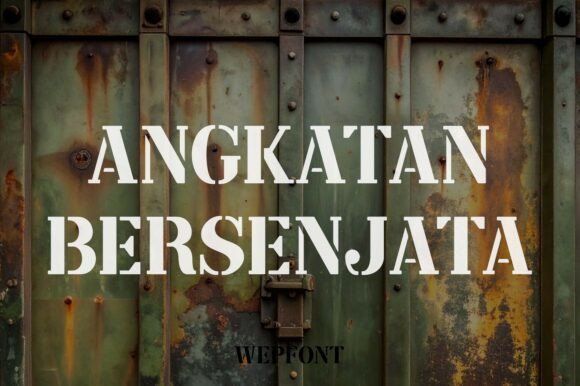 Angkatan Bersenjata: The Font That Commands Attention
