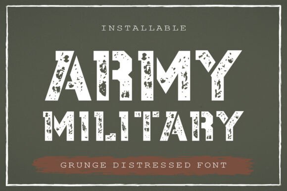 Army Military: The Bold Typeface for Strong Business Branding