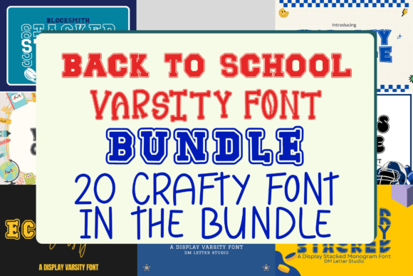 Back to School Varsity Bundle: A Premium Display Typeface for Bold Branding
