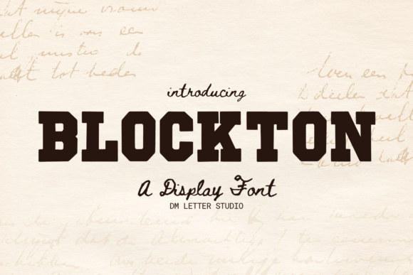 Blockton: The Bold Block Display Font for Strong Branding