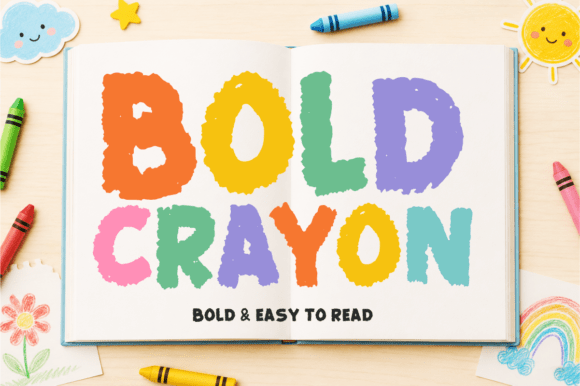 Bold Crayon: The Playful Typeface That Brings Handmade Joy