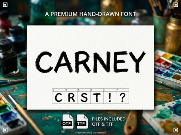 Carney: A Stunning Display Typeface for Digital Branding