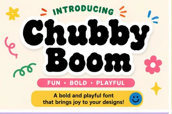 Chubby Boom: The Playful Display Font for High-Energy Campaigns