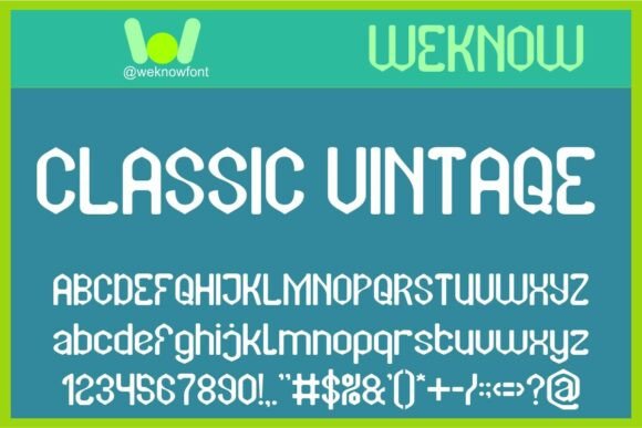 Classic Vintage: The Retro-Futuristic Display Font for Modern Web Design
