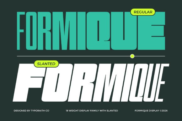 Formique: The Bold Display Font for Handmade Product Labels
