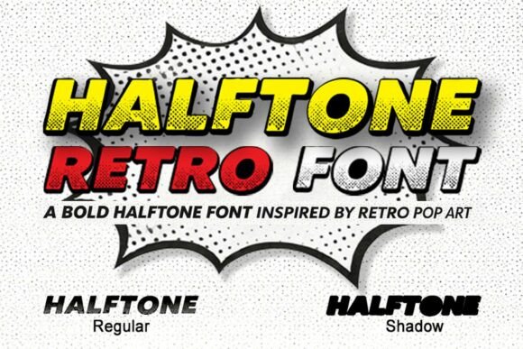 Halftone Retro: The Bold Typeface for Authentic Brand Identity