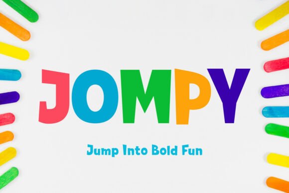 Jompy: The Bold Display Font That Brings Personality to Brand Identity