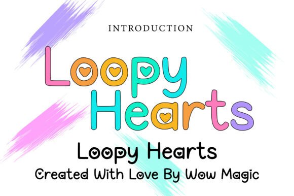 Loopy Hearts: A Playful Typeface for Modern Editorial Design