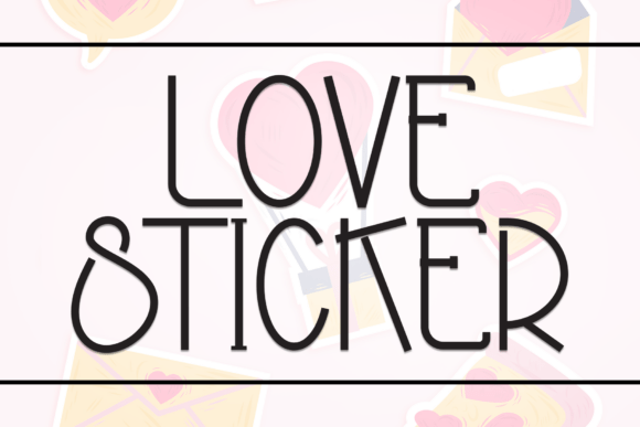 Love Sticker: The Perfect Handwritten Display Font for Crafters