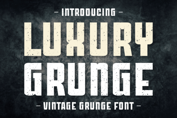 Luxury Grunge: The Vintage Display Font for Handmade Creators