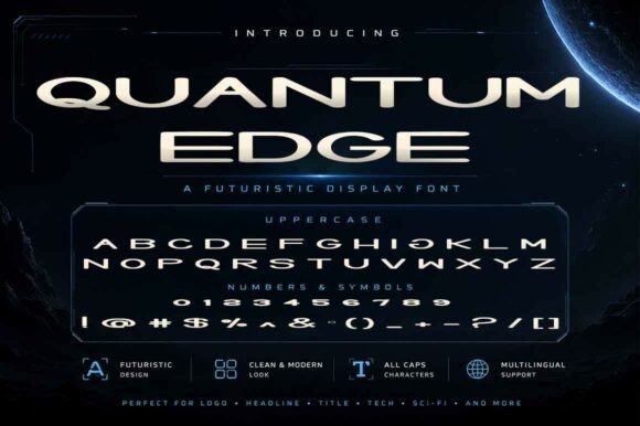 Quantum Edge: The Modern Display Font for High-Impact Campaigns
