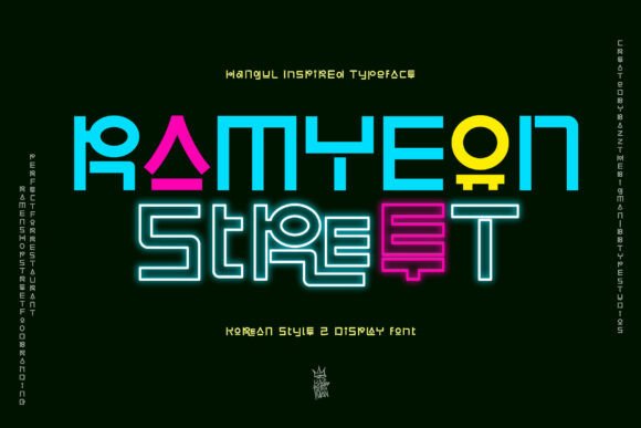 Ramyeon Street: The Neon Typeface That Brings Seoul to Your Web Design