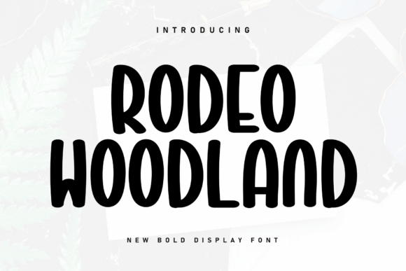 Rodeo Woodland: The Perfect Handwritten Display Font for Your Craft Shop