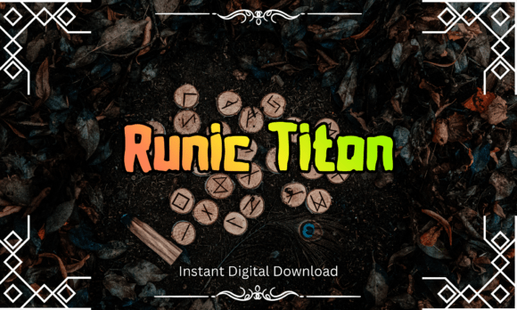 Runic Titan: A Bold Typeface for Mythic Editorial Design