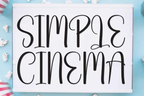 Simple Cinema: The Playful Display Font for Modern Web Design
