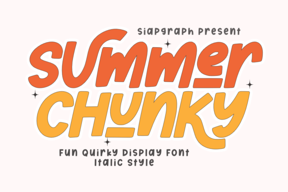 Summer Chunky Italic: The Perfect Display Font for Handmade Brands