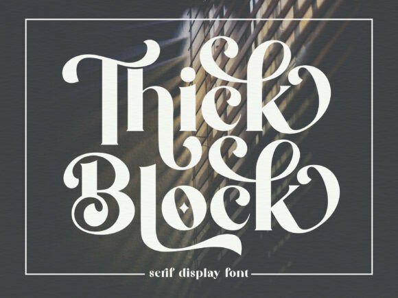 Thick Block: The Elegant Display Typeface for Modern Web Design