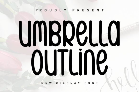 Umbrella Outline: A Charming Handwritten Typeface for Brand Identity