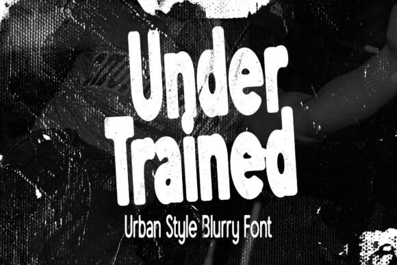 Under Trained: The Bold Display Typeface for Modern Editorial Design