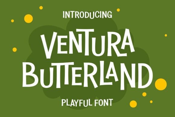 Ventura Butterland: A Playful Typeface for Bold Brand Identity